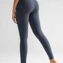 RUNNING GIRL Leggings with Pockets for Women,High Waist Athletic Yoga Pants with Tummy Control Buttery Soft (Black, XXL)