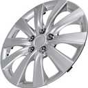 BDK KT-1038-16_amking1 Silver Hubcaps Wheel Covers for Toyota Corolla 2011-2013 (16 inch) – Four (4) Pieces Corrosion-Free & Sturdy – Full Heat & Impact Resistant Grade – Replacement, 4 Pack