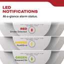 Kidde Smoke Detector, 10-Year Battery Powered, with LED Status Lights, 85 dB Alarm, 5-inches, 20SD10, 3 Pack