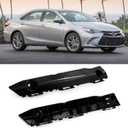 Yumzeco Compatible with Toyota Camry Front Bumper Bracket 2015 2016 2017, Driver and Passenger Side Plastic Front Bumper Retainer Support Bracket, Replace for 5253506190 5253606190 1 Pair