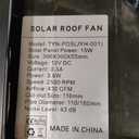 Solar Exhaust Fan With 15W Panel Solar Roof Vent Fan Corrosions Resistant Ventilation Fan For Sheds Cabins Greenhouses Solar Powered Roof Fan