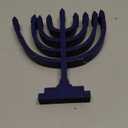 Geelin 4 Pcs Hanukkah Decorations for Home 3 Layered Wood Block with Dreidel Star of David Menorah Hanukkah Decor Blue and White Jewish Judaism Chanukah Decor for Mantel Tabletop Party