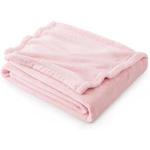 Bedsure Fleece Pink Throw Blanket - 300GSM Cute Blankets for Couch, Sofa, Bed, Soft Lightweight Plush Cozy Throws for Toddlers, Girls