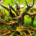 ELEBOX New 23" x 71" Fish Tank Background Paper Wallpaper 2 Sided Colorful Seaweed Water Plants Aquarium Poster Decorations