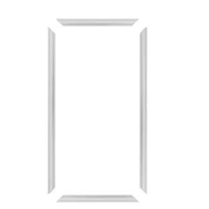 Trim Fast 5/8 in. D x 18 in. W x 36 in. L Unfinished Polystyrene, Pre-Mitered, Wall Panel Moulding Frame, Peel and Stick