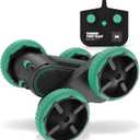 Sharper Image Thunder Twist Rally - RC Stunt Car with Rechargeable Battery, High-Speed 360 Stunts, Double-Sided Driving, 2.4 GHz Remote Control, LED Lights, Flips & Spins Rotating Car Kids Toy Gift