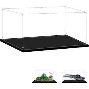 Display Case for Lego 10354 The Lord of the Rings: The Shire, 10327 Dune Atreides Royal Ornithopter or 76286 Guardians of the Galaxy: The Milano, 25.59x13.77x11.81inches (65x35x30cm).