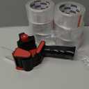 Zuvo Heavy Duty Tape Gun and Dispenser with 6 Clear Packaging Tapes. Clear Packaging Tape 44mm X 66m with Metal Tape Gun Dispenser for Moving Boxes,Warehouse Or General Packing Needs