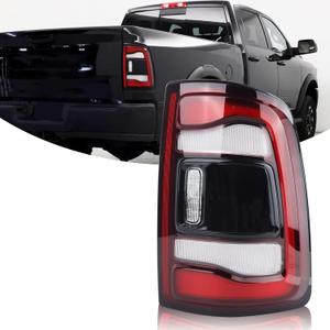 Black Trim LED Type Tail Light Rear Lamp Without Blind Spot Assembly Compatible with 2019-2023 Dodge Ram 2500 3500 Right Passenger Side 68361718AD