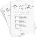 GardenCity Baby Shower Games - Price is Right Baby Shower Game for Girl or Boy, Gender Neutral, 50 Cards, Minimalist