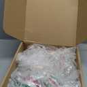 Soaoo 6 Pcs 6.3 Inch Red and Green Mercury Glass Finial Christmas Ornaments Hanging Christmas Finials Glass Ornaments Assorted Mercury Decor for Xmas Tree Vintage Holiday Decoration