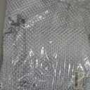 100-Pack 6x8 in Sheer Organza Gift Bags with Drawstring (Large) - Polka Dot (Silver/White) - for Wedding Party Favors, Treats Mesh Pouch by The Display Guys