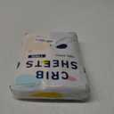 Blissful Diary Muslin Crib Sheets for Girl Boy, Boho Neutral Soft Cotton Baby Sheet for 52''x28'' Standard Crib Mattress, 2 Pack(Sunshine&Brown)