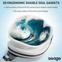 Seago Swim Goggles Shortsighted Swimming Goggles Anti Fog UV Protection Fit for Adult Men Women Youth, -8.0