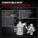 11517546994 Electric Engine Water Pump W/Aluminium Thermostat Compatible with BMW 128i 325i, 330i, 330xi, 328i, 328i xDrive, 328xi, 528i, 528i xDrive, 528xi, 530i, X3, X5, Z4, 2006-2013, L6 3.0L
