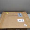 Printer Stand, 23.6 x 23.6 x 30.1 Inches Large Square Printer Table with Height Adjustable Storage Shelf, 3 Tier Rolling Printer Cart with Industrial Wheels for Home Office - Black