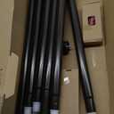 KAMANINA Bronze Curtain Rods 32 to 144 Inch (2.6-12 Feet), 1 Inch Heavy Duty Window Curtain Rod, Modern Adjustable Drapery Rods with End Cap (32"-144")