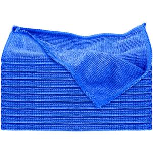 10 Pack Microfiber Cleaning Cloth 6"x6" Reusable Cleaning Rag Fast Drying Kitchen Towels Microfiber Towels Cars Wash Dry Erase Cloth for Housekeeping Home Kitchen Window Bathroom Car (Blue)