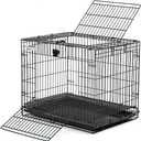 MidWest Homes for Pets Wabbitat Folding Rabbit Cage (25.0"L x 19.0"W x 20.0"H, Black)