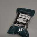 YAODHAOD Dog Shoes for Winter, Dog Boots & Paw Protectors, Fleece Warm Snow Booties for Puppy with Reflective Strip Anti-Slip Rubber Sole for Small Medium Size Dogs, Size 7: 2.3"x1.9" (L*W),Black