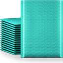 Fuxury Bubble Mailers 6x10" 100 Pack Teal Padded Envelopes Usable Size 6x9" Mailing Envelopes Bubble Padded Opaque Shipping Bags for Mailing,Packaging, Small Business, Boutique #0, 6x10" 100PC