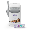Litter Genie Platinum Pail Made of Durable Stainless Steel Includes 1 Easy Roll Refill
