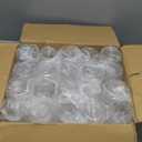 OTOB 40 Pack Stemless Plastic Glasses Reusable, 14 OZ Champagne Whiskey Glasses, Durable Disposable Cups Unbreakable, Indoor Outdoor Cocktail Glass for Home Office Bar Party Wedding, Clear