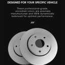 TOVASTY Front E-Coated Brake Kit Dodge Grand Caravan 2008-2016