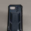 FNTCASE for iPhone 16e Phone Case: Military Grade [Built-in Screen Protector] [Kickstand] Matte Textured Drop Proof Protection Cover | Rugged Shockproof TPU Protective Sturdy Cases 2025 - Blue | Military Grade, with Kickstand, Matte Textured, Rugged, Shockproof