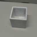 Natural Marble Stone Square Storage Container Empty Vessel Holder Cup for Candle/Pens/Sundries items (Blue Crystal Marble)