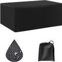 Outdoor Table Cover Waterproof 108x69x33inch/274x174x84cm Heavy Duty 600D Rectangular Patio Table Cover for Outside Dining Table and Chairs Sectional Sofa Set