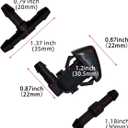 Windshield Washer Nozzle Wiper Spray Hose Kit Compatible with Ford F250 F350 F450 F550 Super Duty 2011-2016 Replace OEM BC3Z-17603-A BC3Z-17K605-B