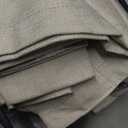 100% Blackout Shield Linen Blackout Curtains for Bedroom 84 Inches Long, Back Tab/Rod Pocket Living Room Drapes, Thermal Insulated Blackout Curtains 2 Panels Set, 50" W x 84" L, Cream