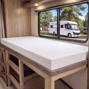 Novabright 75''x30''x3'' Rv Bunk Mattress, Upgraded 2.5 High Density, 72" x 28" x 3"