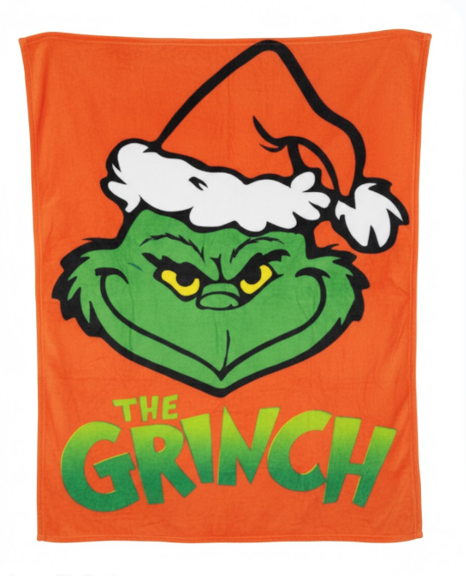 The Grinch Throw Blanket, Soft & Warm Fleece Christmas Blanket, Warm Lightweight & Fluffy Throw, Cozy Bedroom Accessories, Secret Santa Xmas Gifts
38x50