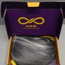 KOME Grey Synthetic Lace Front Wig,Silver Side Part Short Straight Glueless Bob Wigs for White Women Daily Use 10IN (#2/60HL)