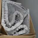 SINWEEK Mattress Topper Memory Foam Mattress Topper 1.5 Inch Queen Soft Mattress Pad for Pressure Relief, 5-Zone Design, CertiPUR-US Certified, Gray