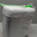 2 Pack Bathroom Trash Can with Lid, 3 Gal/12 L & 2.7 Gal/10L Garbage Can with Pop-Up Lid, Small Spaces Plastic Trash Can, Slim Trash Bin Waste Basket for Bathroom, Office, White