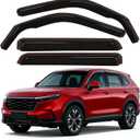 Durable in Channel Rain Guards Fit for 2023 2024 2025 2026 CRV Extra Accessories,Smoke Tinted Side Window Wind Deflectors,Vent Window Visors,Acrylic(4pcs Set)