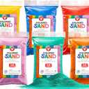 Hygloss Products Colored Play Sand  Assorted Craft Sand for Christmas Sand Art, 6 Vibrant Colors,1 lb Bags  Perfect for Holiday Gifts, DIY Decorations, and Creative Christmas Crafts - 6 lb Total