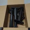 Adjustable Height Bed Support Legs (6.5"-11") - Heavy Duty Center Support for Bed Frame with Wider Base, Under Bed Replacement Legs Kit for Wood Slats/Furniture, Black Plastic Legs (4 PCS)