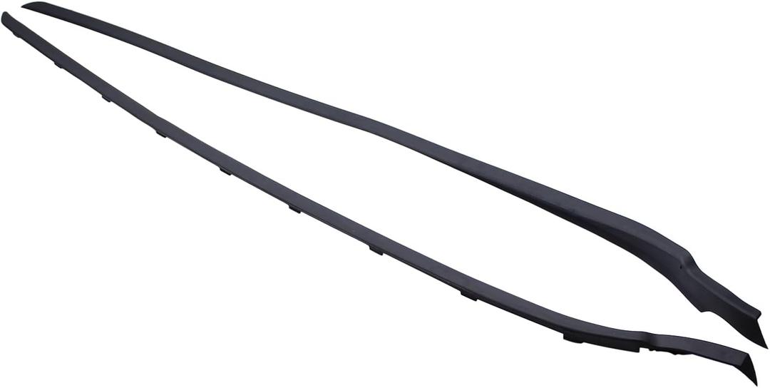 ApplianPar 2Pcs Front Left Driver and Right Passenger Side Windshield A-Pillar Trim Molding for Fiesta 2011-2019