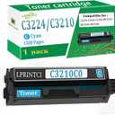 C3224 C3210 Cyan Toner Cartridge C3210C0 Compatible for Lexmark C3224 C3326 C3426 MC3224 MC3326 MC3426 Printers ( 1 Pack | 1500 Page Yield | Smart Chip)