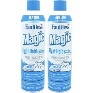 MAGIC Sizing Light Body Starch  No Flaking or Clogging! Light Ironing Starch  20oz Iron wrinkles from Clothes (Pack of 2)  Fresh Linen Scent Finishing Spray