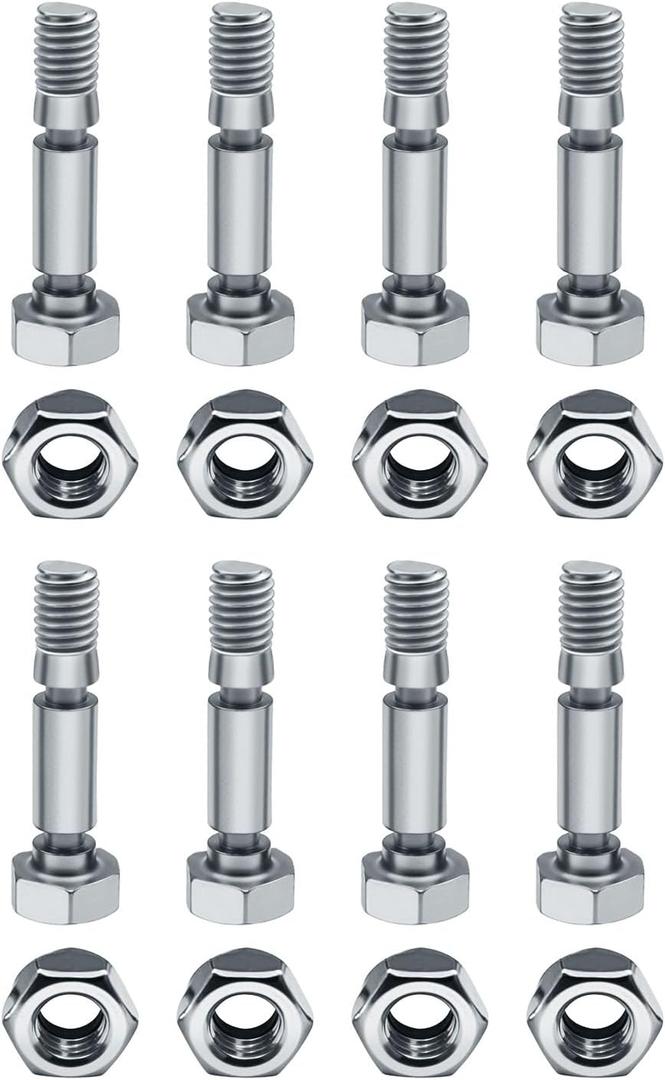 Heavy-Duty Shear Pin Kit Fits for 707555 for Briggs & Stratton & Craftsman 24"/27" Dual-Stage Snow Throwers 8-Pack Shear Pins