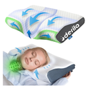Derila Cervical Queen Size Pillow for Sleeping - Support Pillow for Side, Back, Stomach Sleepers - Contour Best Bed Pillows for Sleeping