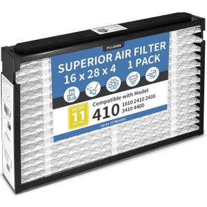410 Filter Compatible with Aprilaire Whole House Air Purifier 1410 | MERV 11 16x28x4 Replacement for HVAC Furnace Models 1410 1610 2410 2416 3410 4400, 1-Pack