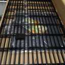 PJYuCien Dog Playpen - 8 Panels 42 inchH Metal Foldable Exercise Pen, Pet Fence Puppy Crate Kennel Indoor Outdoor with Top Cover & Bottom Pad for Medium Large Pets Black