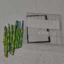 9 Pcs Daisy Aluminum Crochet Needles Green Color Crochet Hooks Kit Ergonomic Knitting Crochet Set Sewing Accessories 2.25-6.0MM DIY Craft Accessories