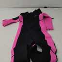 Hevto Kids Wetsuit for Boys Girls Toddler Youth 3/2mm Neoprene Full Wet Suits in Cold Water for Swimming Surfing Diving (8, K1-3mm-Back Zip-Pink)